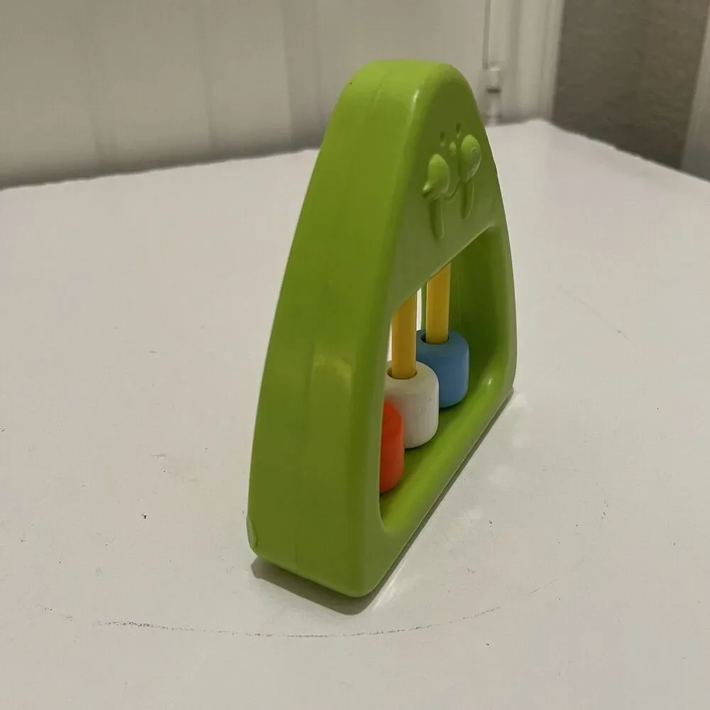 VINTAGE 1978 FISHER PRICE GUS THE WALRUS TUB N POOL TOY RATTLE ABACUS Green
